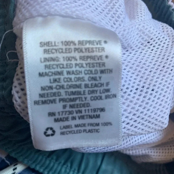 Goodfellow & Co Gingham Swim Board Shorts Navy Blue White XL - Picture 8 of 8